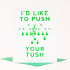 Eagles Tush Push greeting card for Valentine