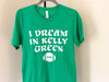 I dream in kelly green eagles football tshirt