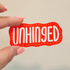 unhinged anxiety sticker