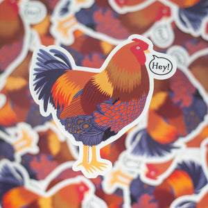 Wyandotte chicken sticker