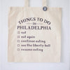 things to do in Philadelphia tote bag by exit343design