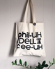 Philadelphia Pennsylvania silkscreen tote bag, liberty bell symbol, philadelphia tote bag, philadelphia souvenir
