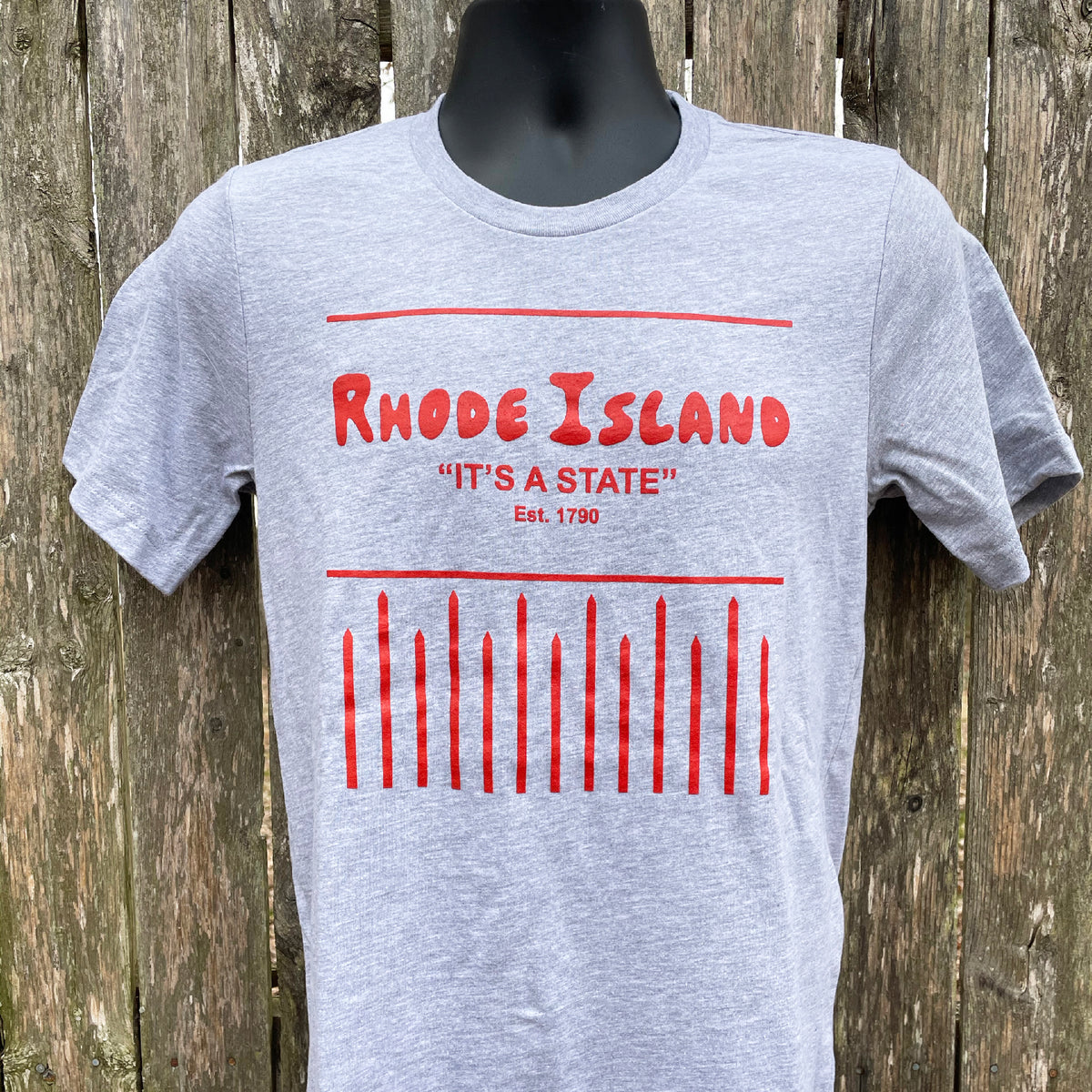 T-shirt Youth Vintage Rhode Island Flag Distressed - Marque Old Glory - Neuf Avec étiquette