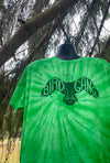 Bird Gang football tshirt LIMITED EDITION, Philadelphia football tshirt, eagles tshirt by exit343design, green tie dyed shirt, eagles green tie dye