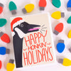 funny Canada goose Christmas card, happy honkin holidays Christmas card, Canada goose Christmas card