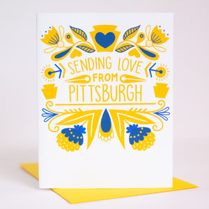 Love from Pittsburgh Pennsylvania greeting card
