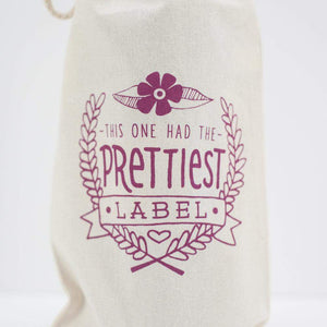 this one had the prettiest label wine gift bag by exit343design