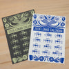 2026 Owl Lunar Calendar, Handprinted Moon Phases Poster, glow in the dark moon phase calendar