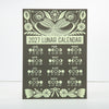 2027 Lunar Calendar with Owls- Handprinted Moon Phases Wall Art that Glows in the Dark