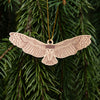 Barn Owl Christmas ornament, barn owl holiday ornament, owl Christmas tree ornament, wooden blue christmas ornament