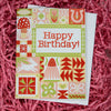 Happy Birthday Card- Quilt Pattern Birthday Card, Birthday Card for a Quilter
