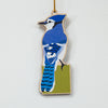 Blue Jay Christmas ornament, blue jay bird holiday ornament, bird Christmas tree ornament