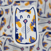 Calico Cat Sticker, Cute Cat Sticker for Cat Lover