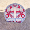 Cape May sticker, Cape May NJ vinyl sticker, new jersey shore icons