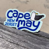 Cape May sticker, Cape May NJ vinyl sticker, cape may seagull sticker