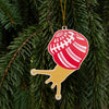 Snail Tree Ornament- Christmas Snail Ornament with Candy Pattern
