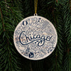 Chicago Christmas Ornament | Wooden Windy City Holiday Ornament | Chicago Souvenir Ornament