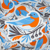 Eastern Bluebird sticker with folk art embellishments, Birder Sticker