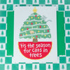 Funny Cat Christmas Card- Tis the Season for Cats in Trees - Cat Meme Christmas Card
