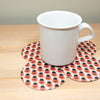 Gritty coaster set, Gritty pattern coaster, Philadelphia beer coaster set, pack of four coasters