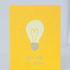 valentine's themed greeting card with a lightbulb that says "you are my light"
