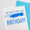 Rhode Island birthday card, Big Blue Bug card, funny birthday card, Nibbles Woodaway card