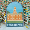 Independence Hall Sticker, Philadelphia Souvenir Sticker, Philly Tourism Gift
