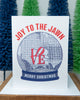Philadelphia Snow Globe Christmas Card, Philly Love Statue Christmas Card