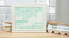 Kitchen Conversion Chart Art Print – Cooking Measurement Conversion Wall Art for Kitchen Decor in Teal
