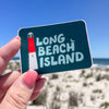 Long Beach Island sticker, Barnegat Lighthouse vinyl sticker, new jersey shore souvenir