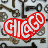 Chicago Heart Sticker, I Love Chicago souvenir sticker