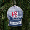 Philly Love Park Christmas Ornament - Love Park Snowglobe Ornament for the Tree - Philadelphia Souvenir