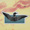 Common Loon Sticker, Maine Loon Sticker, Loon Bird Sticker