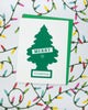 Little Tree Freshener Merry Christmas card | Christmas Card for Car Lover