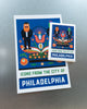 Sports Icons of Philadelphia Magnet- Philadelphia Mascots Souvenir Magnet