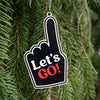 Flyers Christmas Ornament - Let's Go Foam Finger Ornament for Tree
