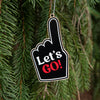 Flyers Christmas Ornament - Let's Go Foam Finger Ornament for Tree