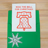 Philadelphia Baseball Christmas Card | Ring the Bell Holiday Greeting | Philadelphia Christmas Card