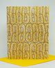 Philly Soft Pretzel pattern card, Philadelphia souvenir greeting card