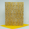Philly Soft Pretzel pattern card, Philadelphia souvenir greeting card