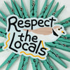 Respect the Locals: Piping Plover sticker, New Jersey Shorebird sticker