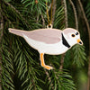 Piping Plover Tree Ornament- Plover Christmas Ornament - Jersey Shore Bird Art