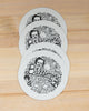 Baltimore Icons coaster set, Baltimore souvenir coaster, Baltimore beer coaster set, pack of four coasters