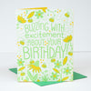 bee birthday card, birthday card for beekeeper, birthday card for gardener, nature lover birthday card