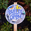 bird feeder outdoor garden sign
