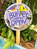 bird feeder outdoor garden sign, garden decor sign, garden welcome sign, bird buffet sign for garden, bird feeder sign