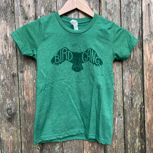 kids size eagles tshirt in green on green by exit343design