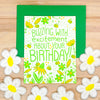 bee birthday card, birthday card for beekeeper, birthday card for gardener, nature lover birthday card