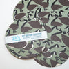 Set of four coasters with a goose pattern
