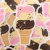 cat ice cream cone sticker, cat lover gift idea, vinyl sticker for cat lover, ice cream cone cats, funny cat sticker